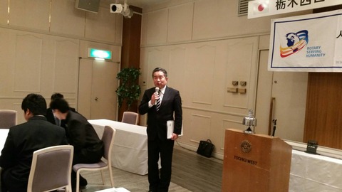 ご挨拶をなさる栃木工業高校湯澤校長13600
